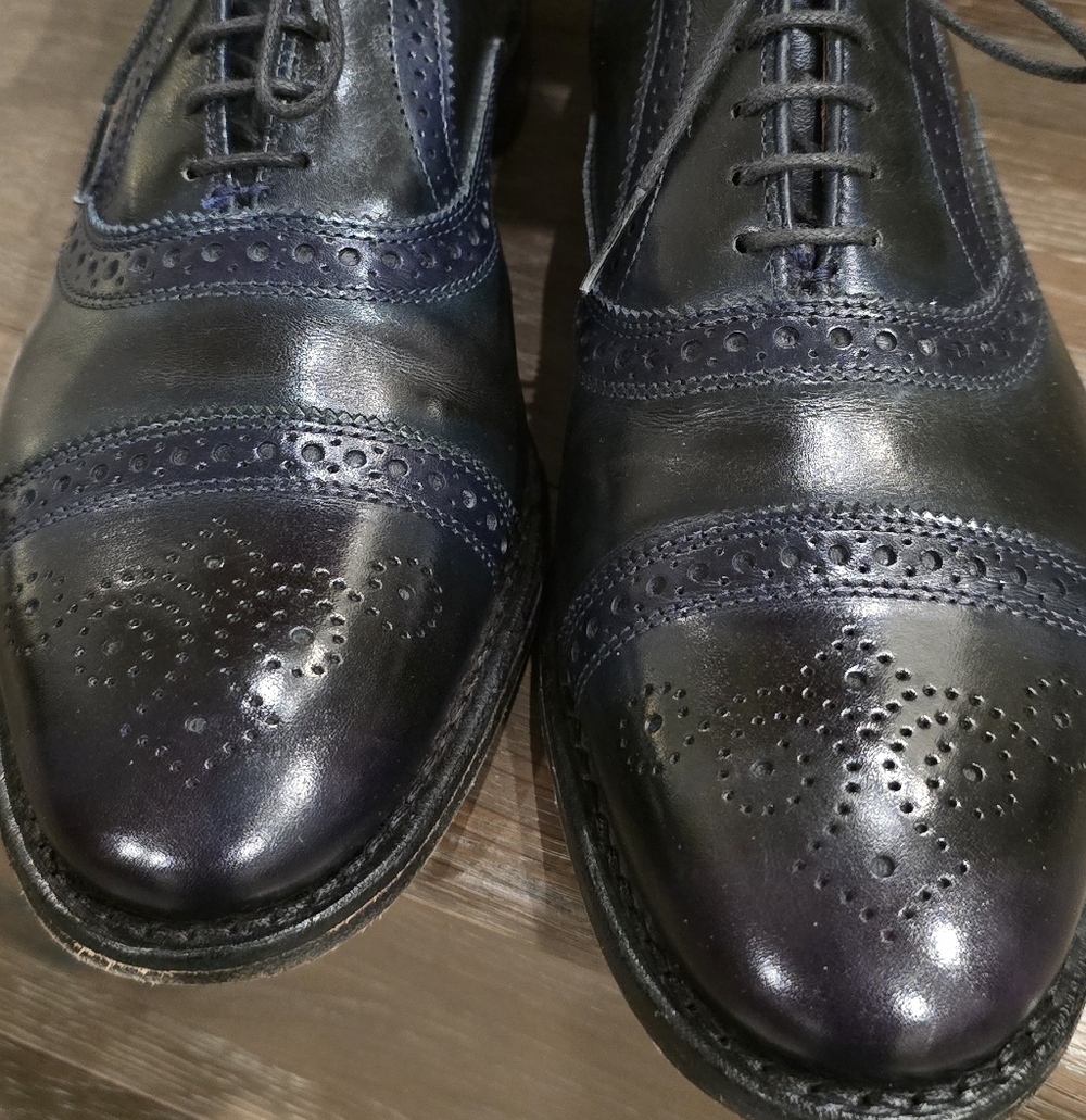 Johnston & Murphy Black and Navy Oxfords
